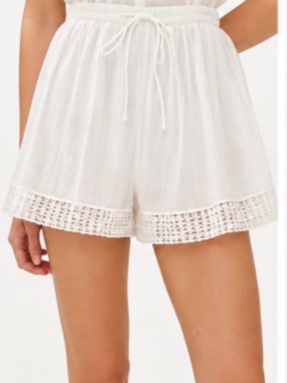 Ulla Johnson White Cotton Island Coverup Shorts Size L
